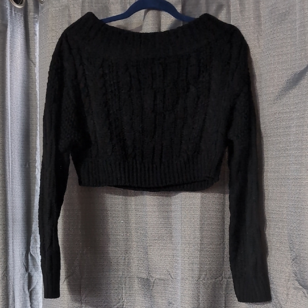 Zaful Black Off-the-Shoulder Sweater